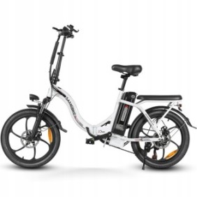 Bicicletta elettrica pieghevole Samebike CY20-IT, motore 350W, batteria 36V/12Ah, autonomia 80km