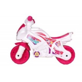 Motocicletta per bambini dai 3 anni in su, Ride On My Little Fancy Bike, con suoni e luci, rosa e bianca