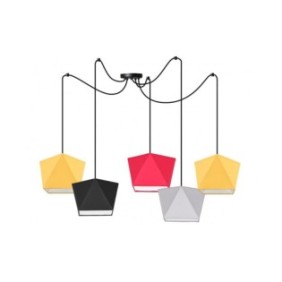 Pendolo, Light Home, Metallo/Tessuto, 200 cm, E27, 60 W, Multicolor