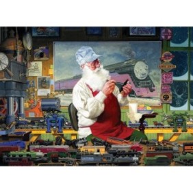 Puzzle 1000 pezzi Cobble Hill - L'hobby di Babbo Natale