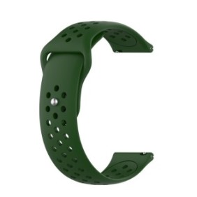 Cinturino per orologio intelligente, TechArmor, silicone, compatibile con Huawei Watch GT 3 Pro, 46 mm, 22 mm, verde scuro