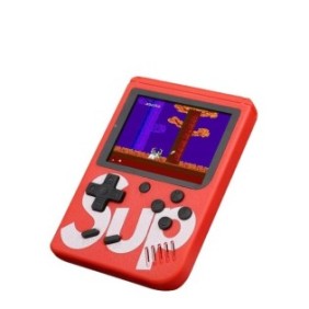 Console portatile con 400 giochi, schermo LCD, Rosso