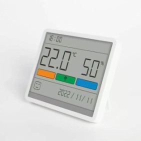 Termometro e igrometro ambientale, DUKA ATUMAN TH1, 3, LCD da 67 pollici, orologio, calendario, interno della casa