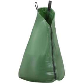 Set di 4 sacchi per irrigazione per alberi, Hillvert, PVC, verde