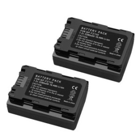 Set di 2 batterie con doppio caricatore USB per Sony Alpha a7 III/a7R III/a9/A6600, grande capacità, portatili