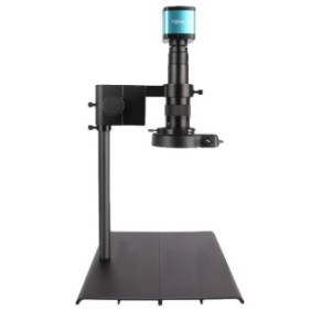 Microscopio digitale, 13MP/38MP/48MP, HDMI/USB/VGA, luce LED, obiettivo zoom 130X, blu scuro, 50x60''