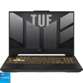 Laptop da gaming ASUS TUF Gaming F15 FX507VU con processore Intel® Core™ i7-13620H fino a 4,9 GHz, 15,6", Full HD, IPS, 144Hz, 16GB DDR5, 1TB SSD, NVIDIA® GeForce RTX™ 4050 6GB GDDR6, senza sistema operativo, Jaeger Grigio