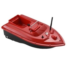 Barca da pesca con telecomando senza fili, portata 1,5 kg, rossa