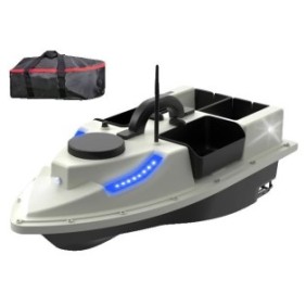 Barca con GPS, Portata 2kg, Autonomia 4 ore, Nero/Bianco, 54x27x21cm