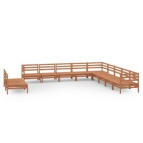 Set divani da giardino Zakito Europe, legno di pino, marrone, modulare, 63,5x63,5x62,5 cm