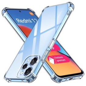 Cover per Xiaomi Redmi 12 4G / 12 5G Daden® Silicone Trasparente, Protezione Fotocamera, Antiurto, Trasparente