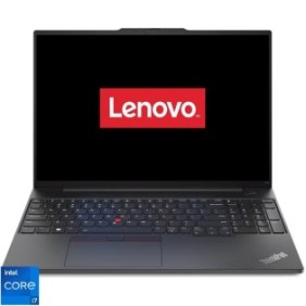 Laptop Lenovo ThinkPad E16 Gen 1 da 16'', IPS WUXGA, processore Intel® Core™ i7-13700H (24 MB di cache, fino a 5,00 GHz), 14 core, DDR4 da 48 GB, SSD da 512 GB, Intel Iris Xe, senza sistema operativo, nero grafite