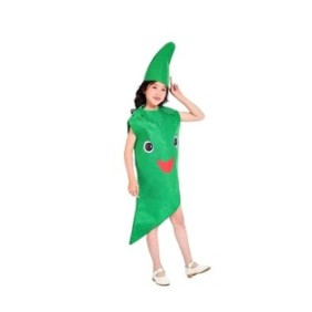 Costume vegetale al peperone verde, taglia universale