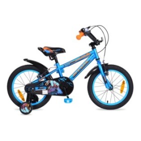 Bicicletta per bambini Monster - 16 pollici, blu
