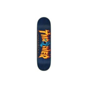 Tavola da skateboard Santa Cruz x Thrasher, logo Screaming Flame, 8,25x31,8 pollici, blu