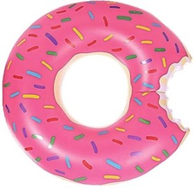 Anello da nuoto gonfiabile per bambini, Ronyes®, diametro 75 cm, 16 anni +, rosa