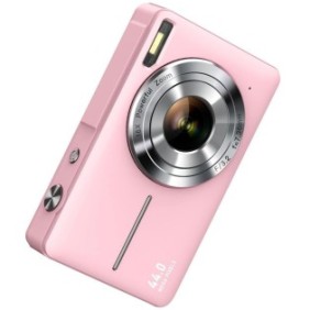 Fotocamera digitale, oein®, zoom digitale 16X, 2,4", rosa