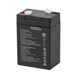 Batteria al piombo-gel 6V, 4,5 Ah, esente da manutenzione, stazionaria, dimensioni 70x48x100 mm, Miromoto®