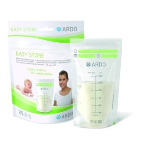 Set di 25 sacchetti per conservare il latte materno Ardo Easy Store