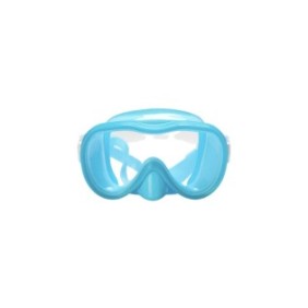 Occhialini da nuoto, regolabili, blu/bianchi, per bambini dai 6 ai 12 anni