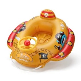 Salvagente per neonati e bambini con accessori e giocattoli divertenti, volante e clacson, personaggi pirati, 2-6 anni, bebeLOGIC™