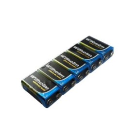 Set di 5 batterie alcaline 9V, 6LR61, 6F22