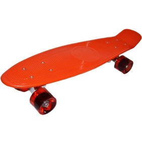 Tavola da skateboard con ruote in silicone, lunghezza 74 cm, arancione, Robentoys®
