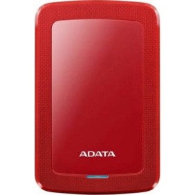 HDD esterno ADATA HV300 Slim 1TB, sensore d'urto, 2.5", USB 3.1, rosso