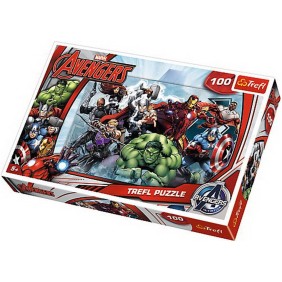 Puzzle Trefl - Marvel Avengers: Marvel Attack Begins, 100 pezzi