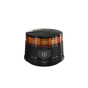 Faro rotante a LED, attacco magnetico, 19W, 12-24 V, con batteria, pulsante on-off, marchio E