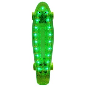 Penny Board Sporter con LED-b, verde