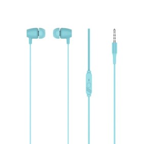 Cuffie audio con filo e microfono, cuffie musicali, standard di alta qualità, ultrasuono, Jack 3.5, blu